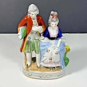 Vintage Occupied Japan Ceramic Victorian Couple Colonial Couple Japan